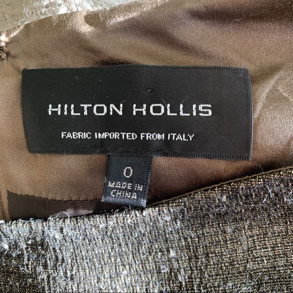 Hilton Hollis 2 Piece Wool Blend Animal Print Dress Suit Beige Green Sz 0 - Picture 16 of 16